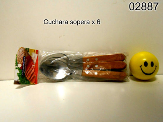 Imagen de CUCHARA TRAMONTINA EN BOLSA X6 UNID 1.25